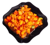 Курица с ананасами