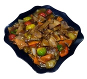 Язык в соевом соусе